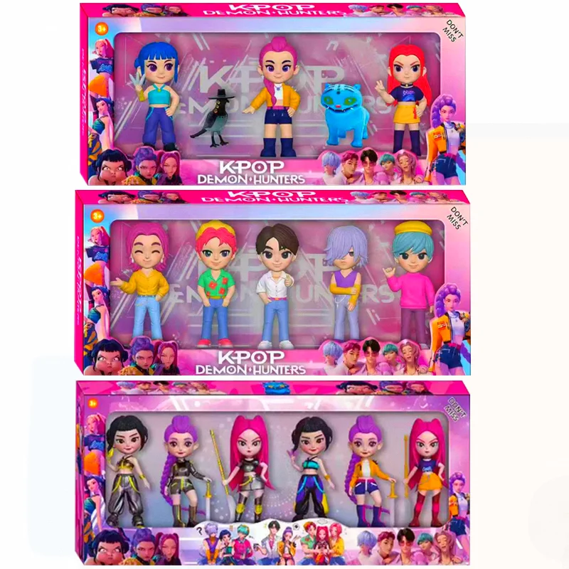 2025 quente anime kpop diabo caçador boneca brinquedo de vinil rumi mira zoi personagem máscara de vinil caixa cega ornamento brinquedo presente de natal