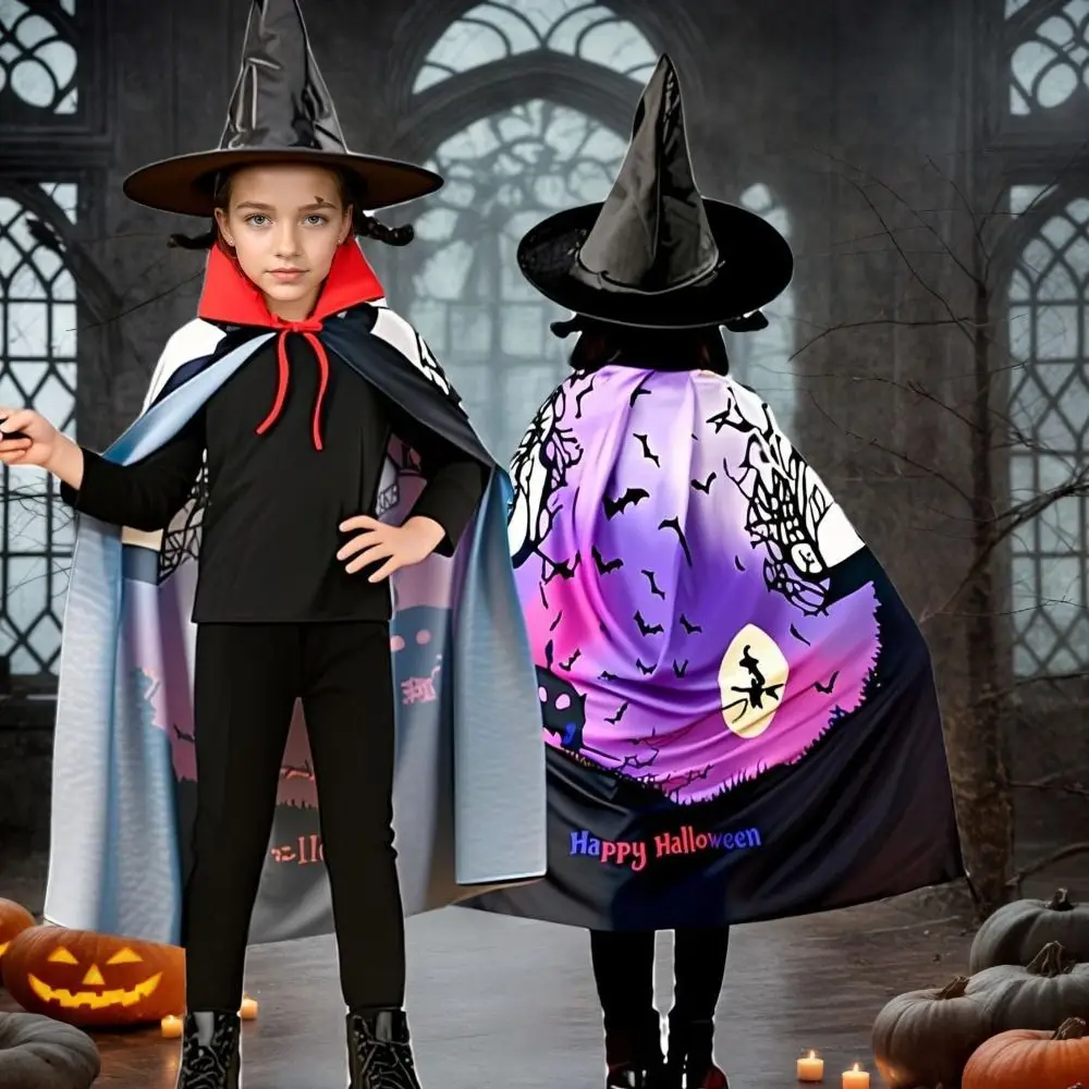 

Party Decoration Hooded Cape Halloween Cloak Fantasy Mystical Wizard Cloak Novelty Priest Costume School Events