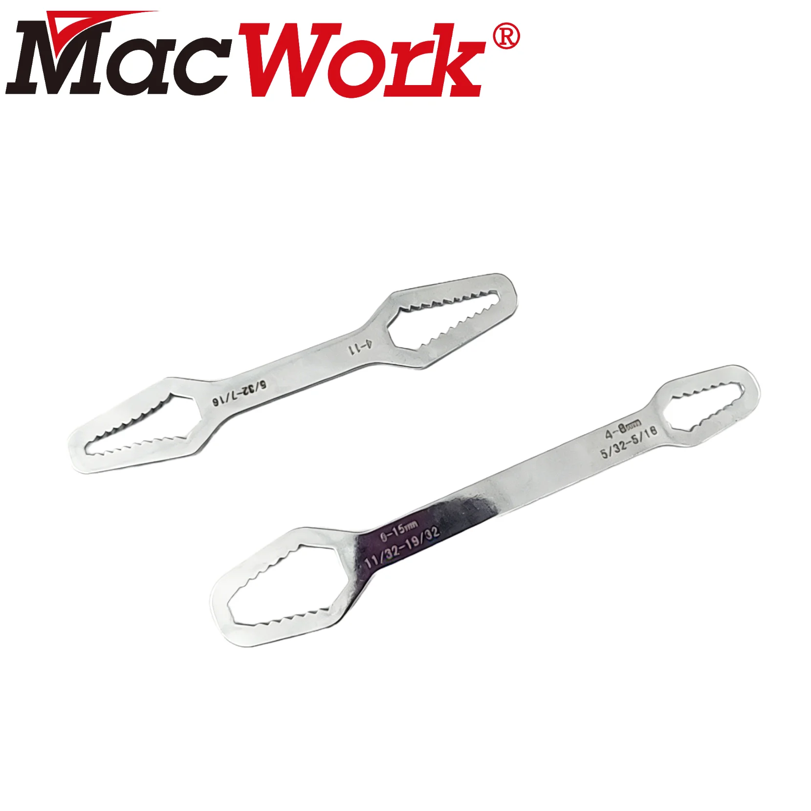 

Universal Torx Wrench 4 11mm / 9 15mm Thickness Self Tightening Adjustable Wrench Board Double Head Torx Spanner Hand Tools