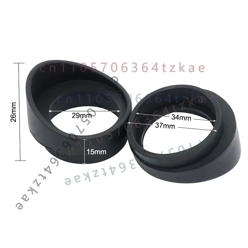 Inner Diameter 34mm Rubber Eye Cup Eye Guards for 32‑35mm Telescope Microscope Eyepiece Protective Accessory