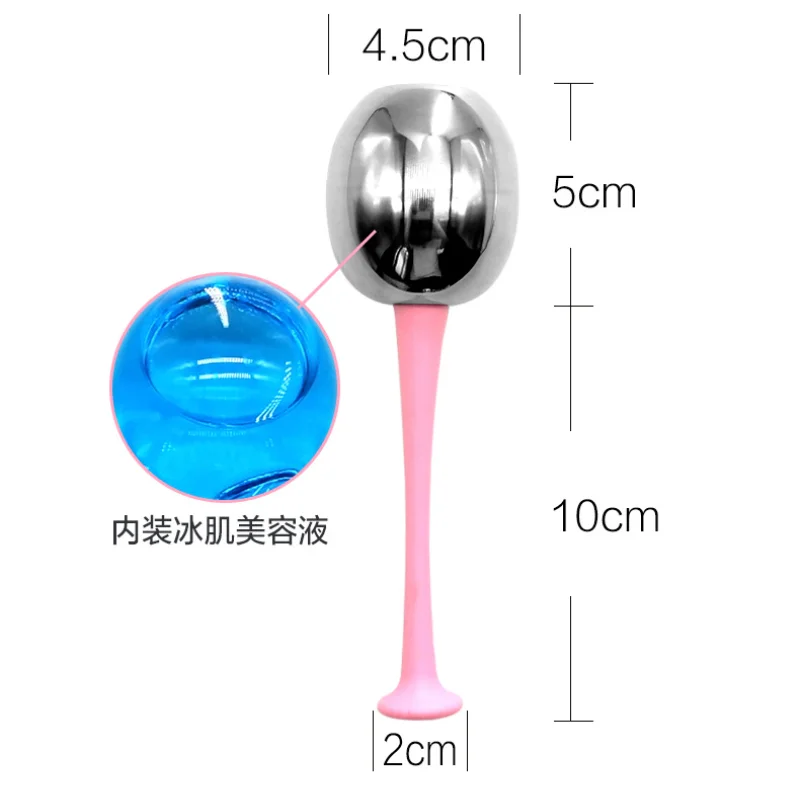 2PCS Ice Facial Roller Globes Spa Globes Beauty Tools for Face Cooling Neck Face Cooling Skin Care Massage Tool for Puffiness