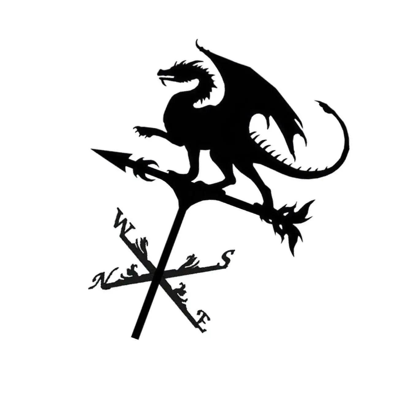 

Weather Vane Farm Bracket Weathervane Farmhouse Durable Scene Dragon