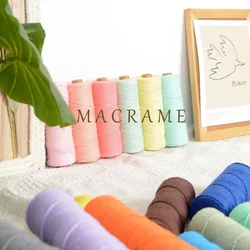 Macrame Cord 100%  Rope Cotton Twine Thread String Crafts 4mm 10Meters  DIY Sewing Handmade Bohemia Wedding Party Home Decorati