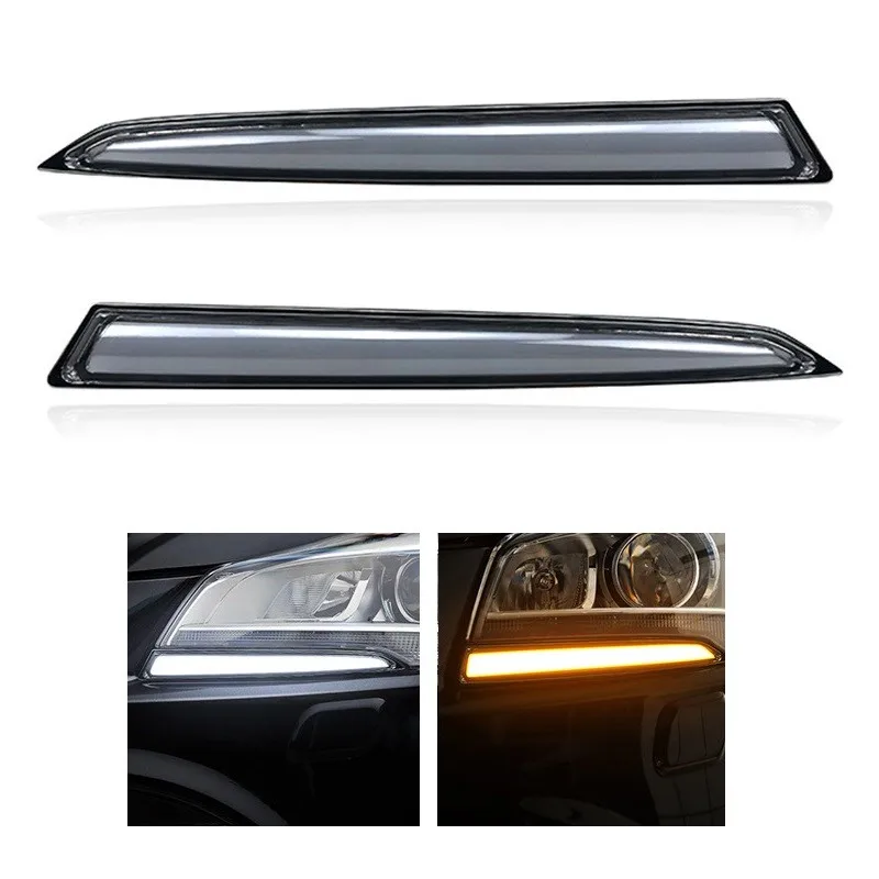 

M49K-LED дневные ходовые огни белый DRL желтый указатель поворота противотуманные фары для Ford Kuga Escape 2013-2017 аксессуары