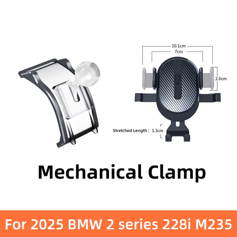 Auto-Handyhalterung für 2025 BMW 2er 3er 4er Gran Coupé 228i/M235 Exclusive Base GPS-Ständer Magnetisches Ladegerät Innenraum-Zubehör