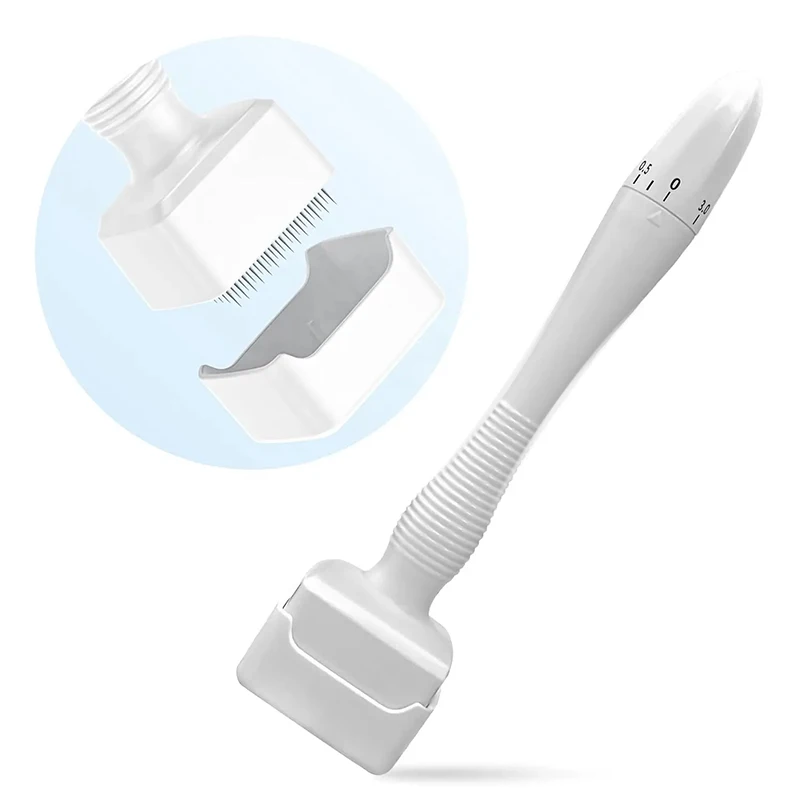 

New 140A Adjustable Microneedle Derma Stamp 140 Pins Needles Derma Stamp Skin Care Home Use For Face Beauty Personal Care