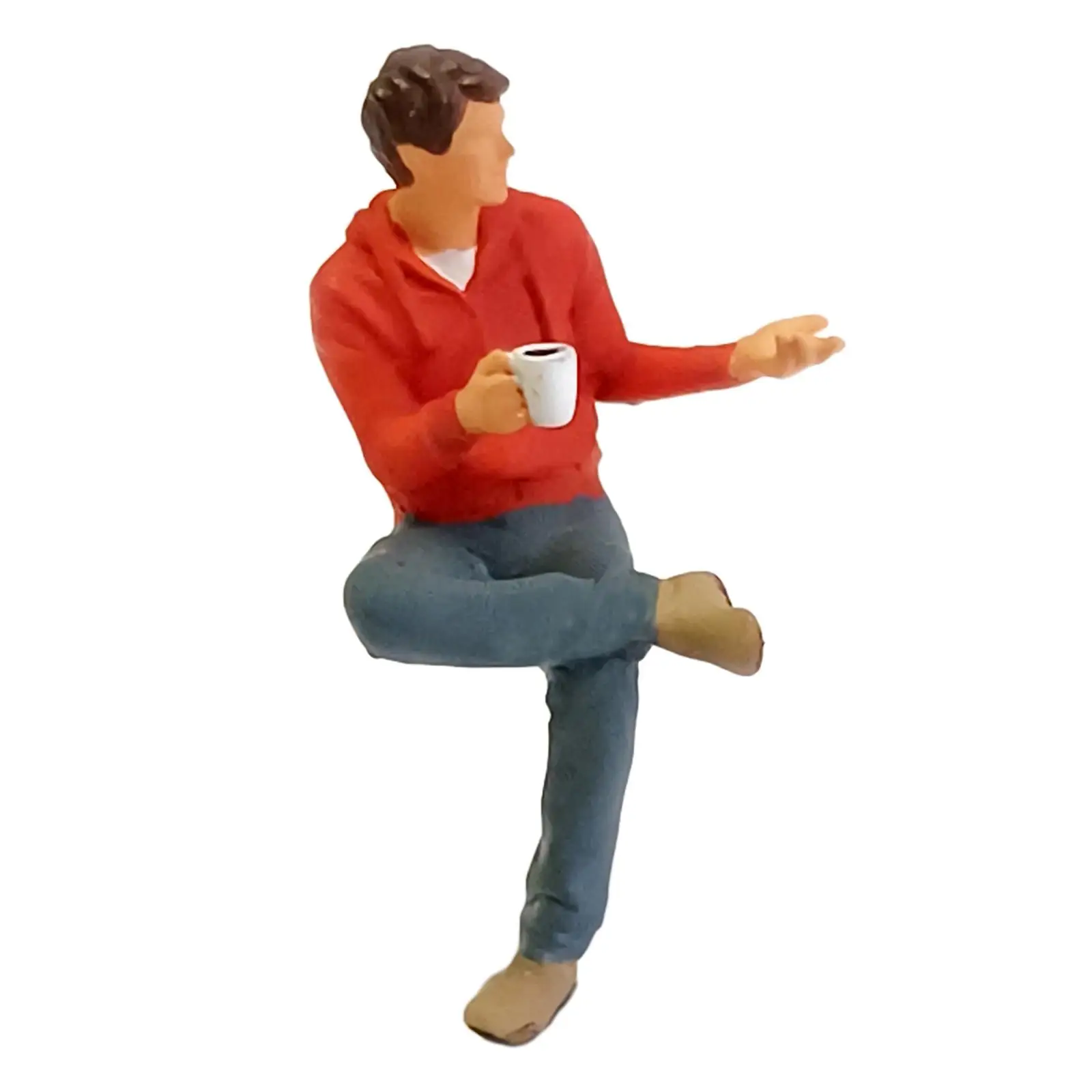 

RM 1:64 Scale Painted Mini Figure People Waiter Woman Man Street Scene Layout