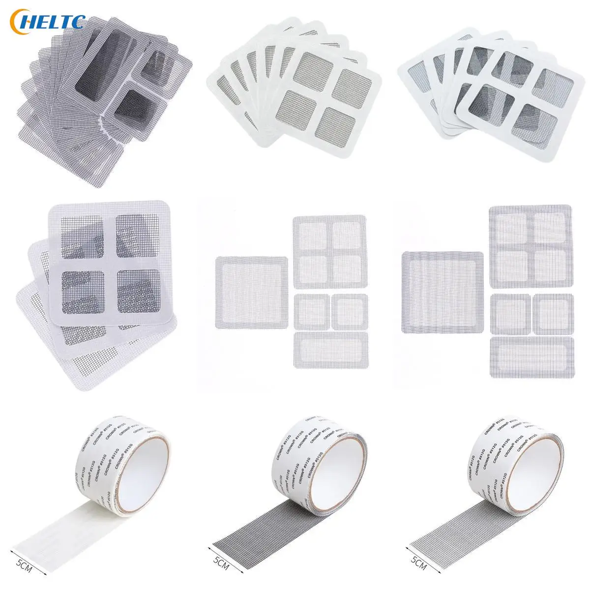 3-15PC Window-shade Adhesive Fix Net Window Home Anti Mosquito Fly Bug Insect Repair Screen Wall Patch Sticker Mesh WindowScreen