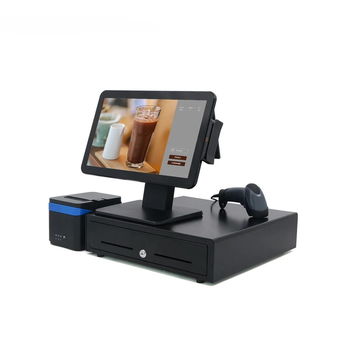 

Hot selling 15.6 Inch Touch Pos All In One MACHINE POS Capacitive touch cash registers supermarket pos system