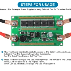 Scheda di controllo accessori completi fai da te 18650 saldatura automatica della batteria al litio saldatrice a punti portatile 12V