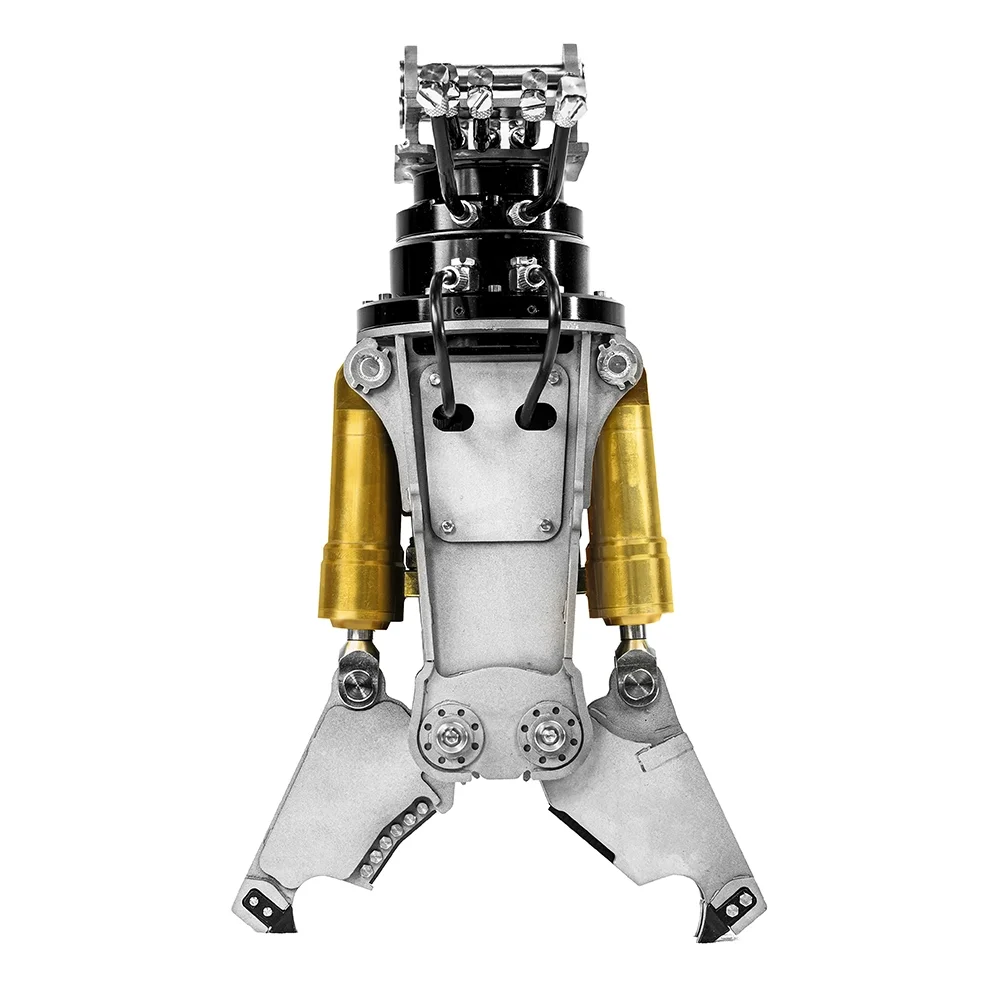 RC 1/14 LR960 Demolition Machine Excavator 360 Degree Rotation Universal Hydraulic Motor Hydraulic Pliers DIY Parts