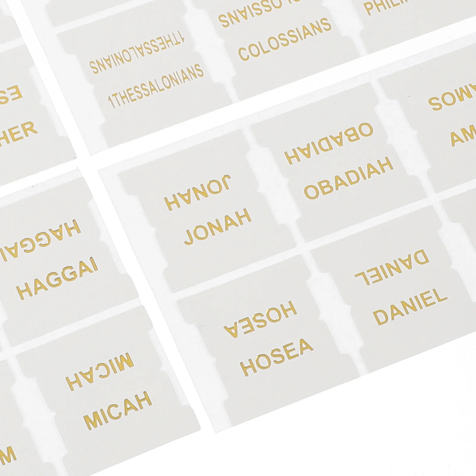 

10 Sheets Bible Labels Tabs Index Stickers For Women Clear Page Markers Time-Saving Study Accessories Decorative