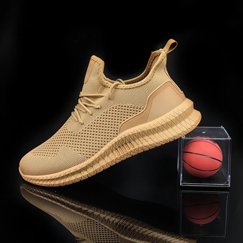 

Men's Running Shoes Anti Slip Fashionable Sports Shoes Outdoor Breathable Mesh Soft Soled Casual Tennis Shoes, Walking Shoes