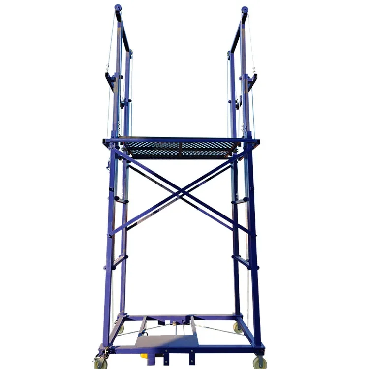 2m Electric lifting scaffolding with CE for Paint the wall can load capacity 500kg