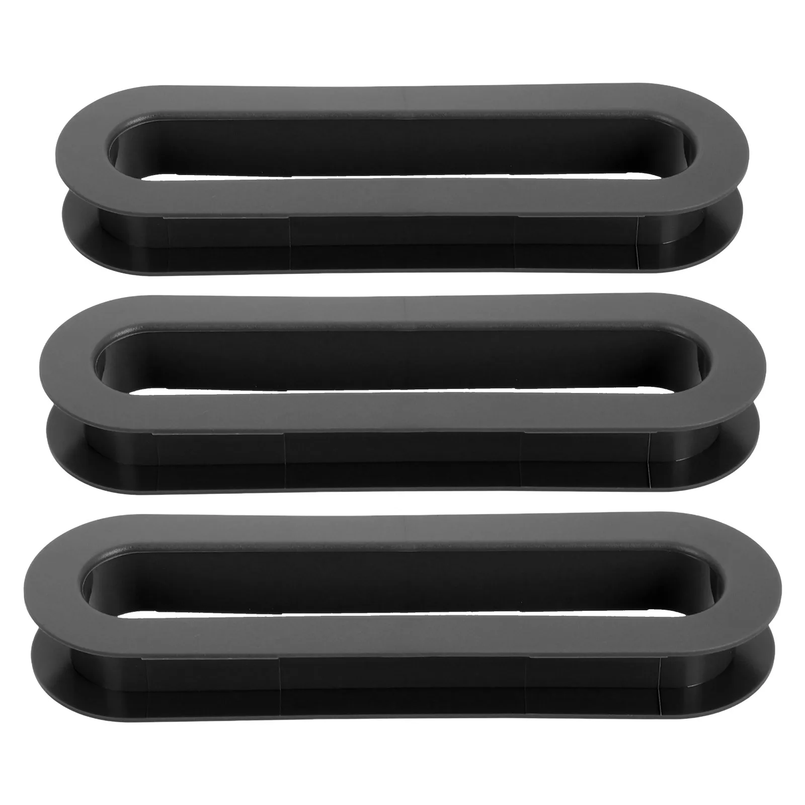 

3Pcs Waterproof Bathroom Mirror Cabinet Tissue Box Cover Smooth Edges Multifunctional Recessed Door Pull Handle Towel Rack