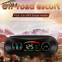 GPS 4x4 Inclinometer Off-Road Car Head Up Display Digital Slope Meter Roll Pitch Angle Clock Speed Altitude Meter For All Car