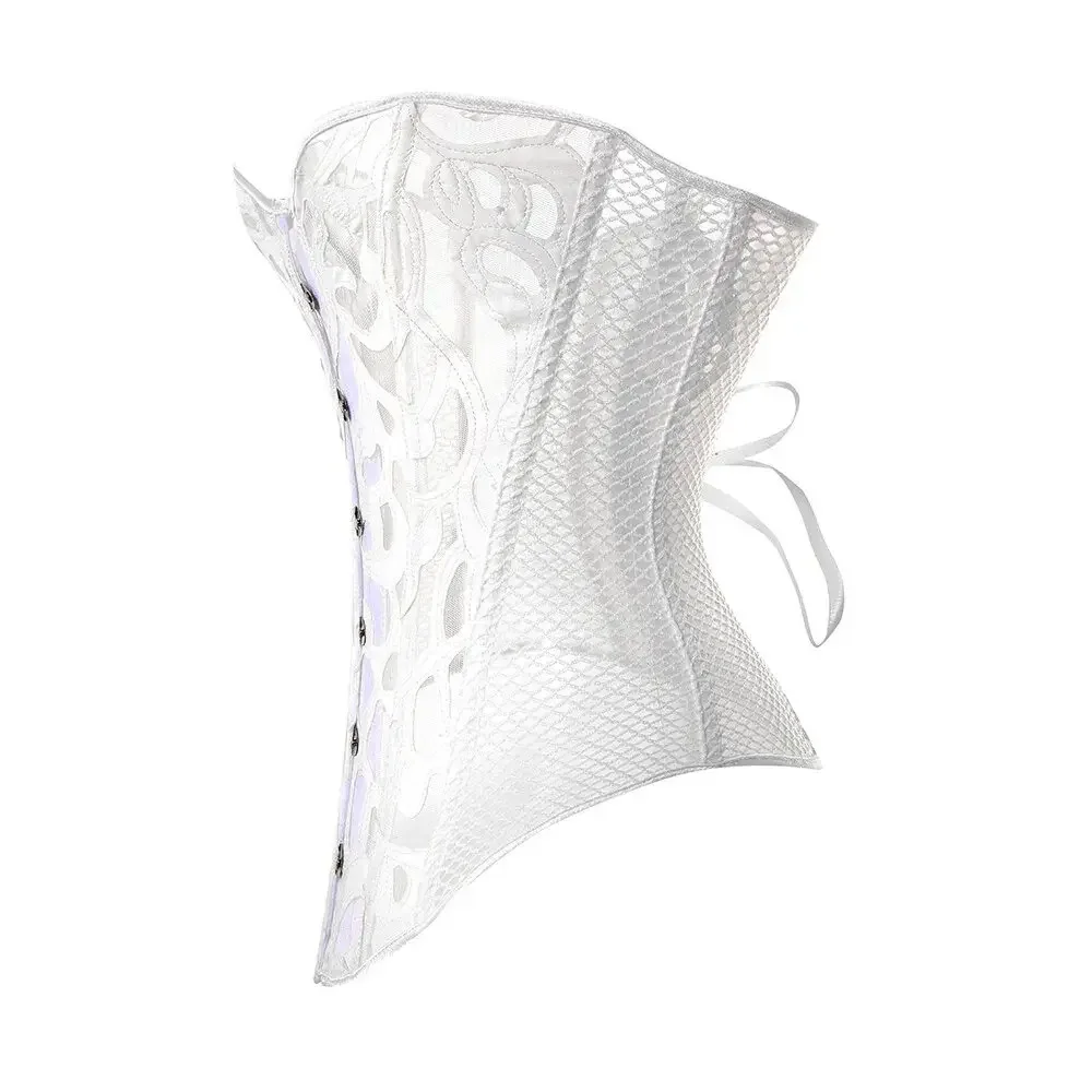 Corsets Bustiers for Women Sexy Corset Top Corselet Gothic Vintage Mesh Breathable Body Shaper Corsetto Overbust Lace Up Korsett
