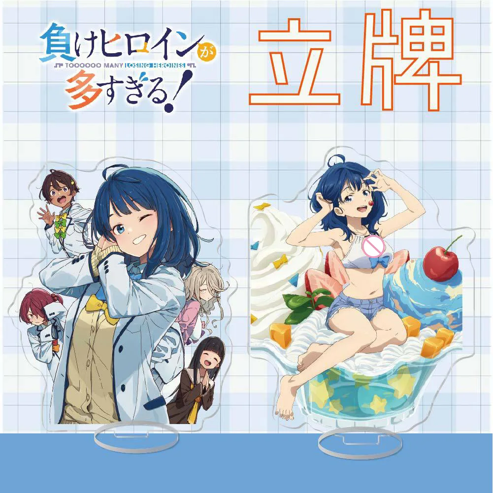 Makeine: Too Many Losing Heroines! Acrylic Stand Figures Anime Miniatures Manga Figurines Garage Kits Model Toys Ornaments Decor