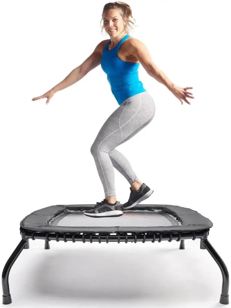 Square Fitness Trampoline, Bungee Rebounder, 36
