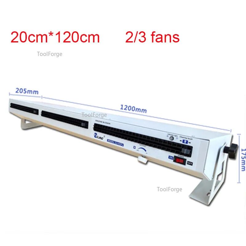 1.2m Horizontal Ion Fan Zj-Xcfj Removes Static Dust Removal Fan Hanging Industrial Static Eliminator