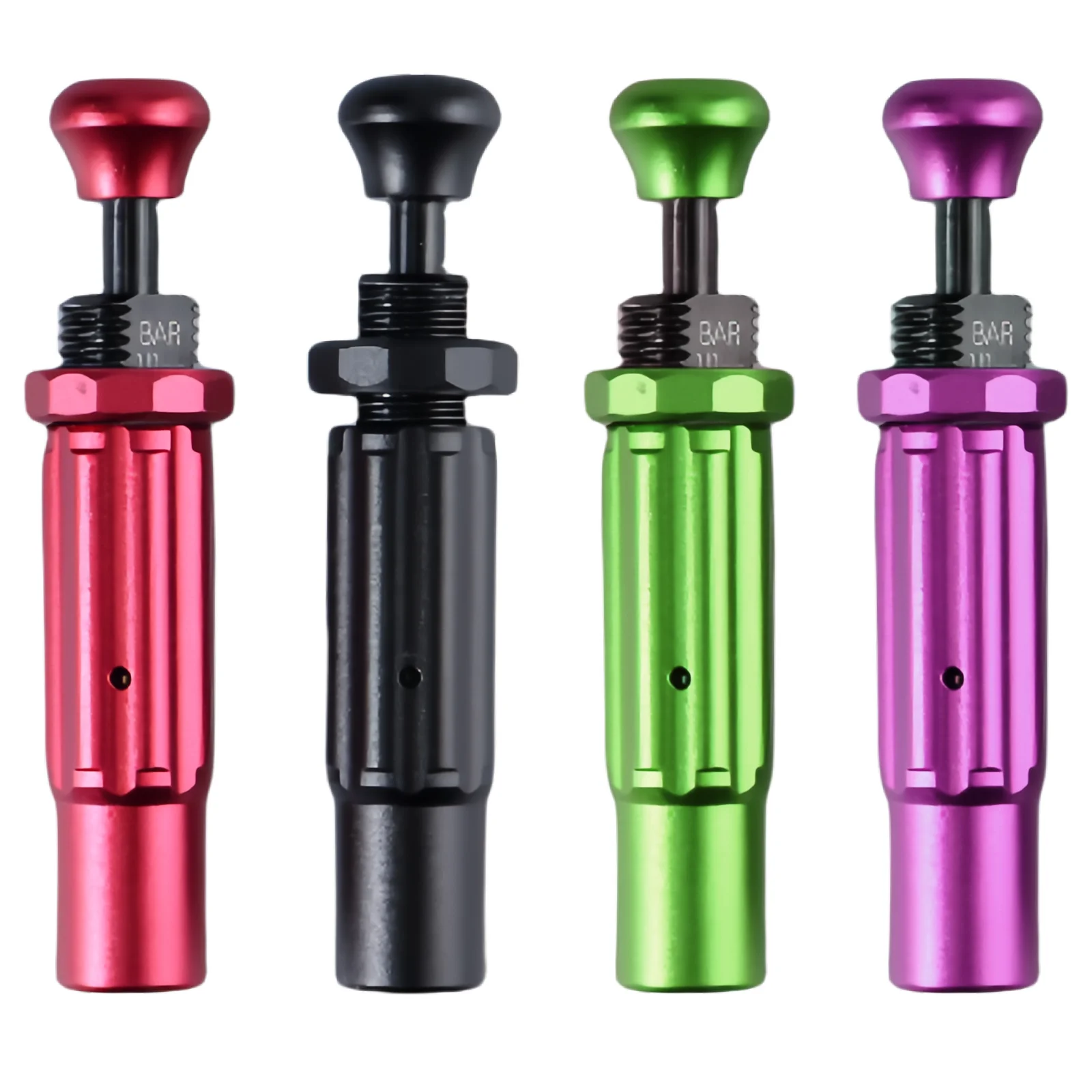 4 Pcs Offroad Adjustable  Auto Stop Aluminum Tire Deflator Valve 0-30 PSI Adjustable for 4X4 Accessories