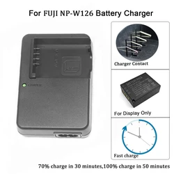 BC-W126 Battery Charger Camera for FUJIFILM NP-W126S FinePix HS30 HS33 HS50 HS35 X-T10 X-T200 X-100V X-A1 X-A20  Camera BCW126