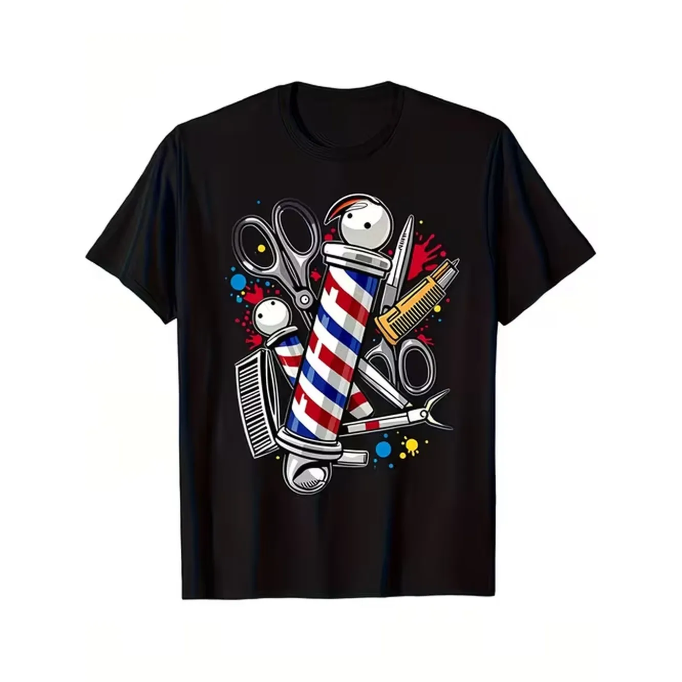 Oversized T Shirt Breathable Crewneck Streetwear Top With Random Teen Print Loose Fit Suitable For Wear Birthday Christmas Gift For Teenagers Machine Washable Casual Everyday Outfits For Teenager