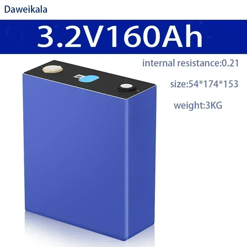 

New 3.2V Lifepo4 Battery 32AH-320AH Rechargeable Battery Pack 12V 24V 48V60V72VDIY Cells For Boat Golf Cart RV With Busbars