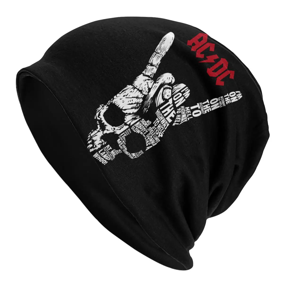 Skullies berretti autunno primavera cappelli Acdc sottile cofano Hipster Caps uomo donna paraorecchie