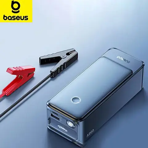 Baseus 자동차 점프 스타터 600A 6000mAh 자동차 배터리 충전기 비상 전원 은행 부스터 시작 장치 12V 자동차 점프 스타터