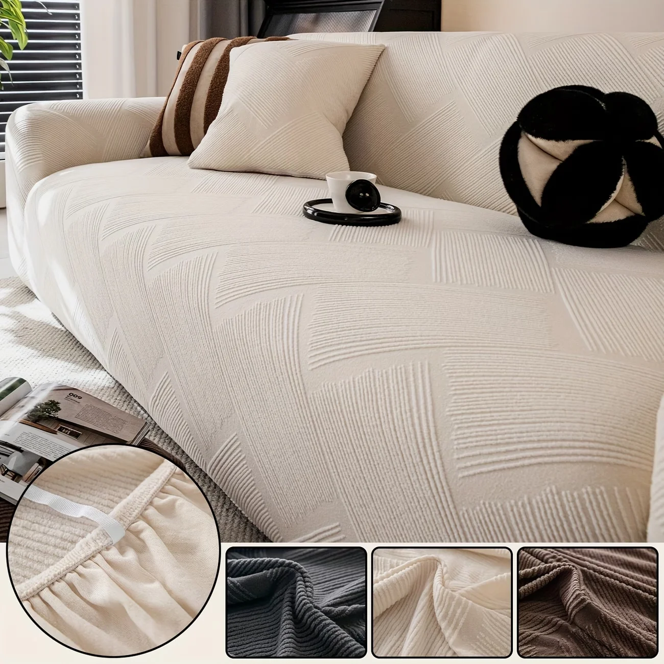 1PC Universal Sofa Cover High Elasticity All‑Inclusive Design Anti‑Scratch All‑Season Furniture Protector for Sofa