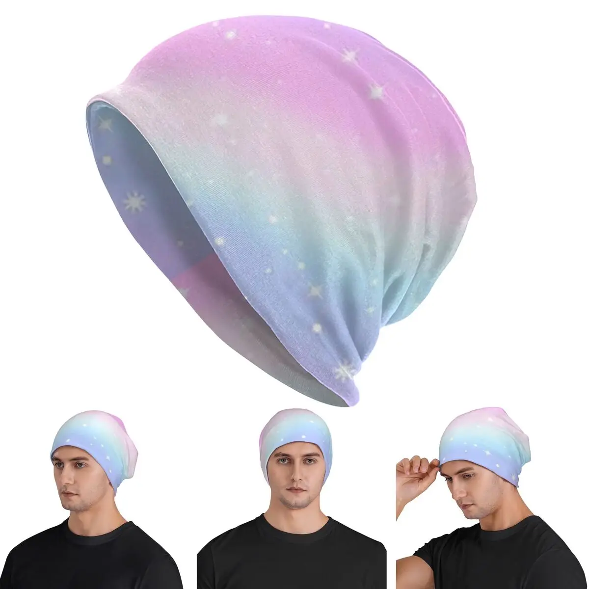 Kawaii Rainbow Magic Skullies шапки шапки теплая осенне-зимняя уличная шапка вязаная шапка для мужчин женщин взрослых