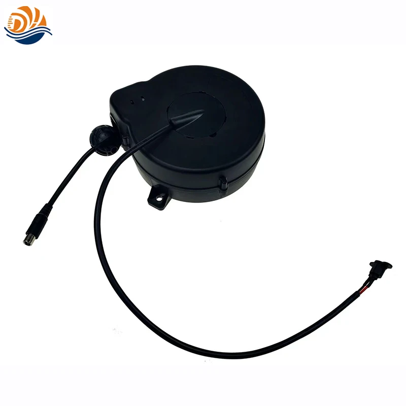 Imagem -03 - sem Travar Medidores Mola Carregado Retrátil Cabo de Extensão de Energia Carretel para Scooter Carregador