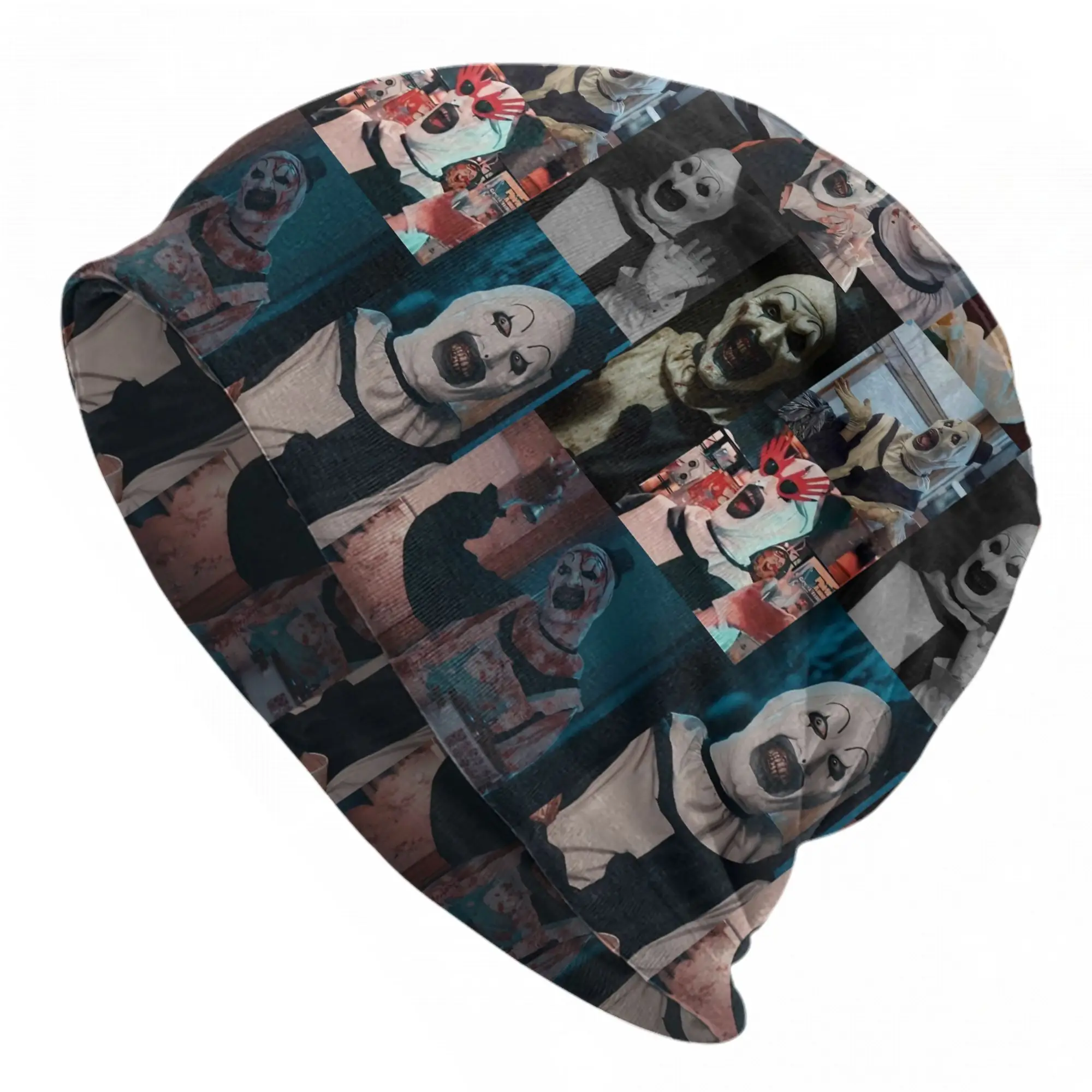 Terrifier Skullies Beanies Hats Horror Movie Casual Unisex Outdoor Cap Warm Dual-use Bonnet Hat