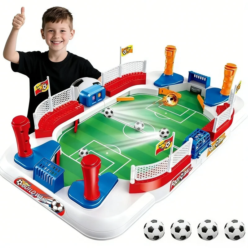 

Настольная мини-игра в футбол с двойным управлением, высокими барьерами, для взрослых, для развлечений в помещении, футбольная игрушка