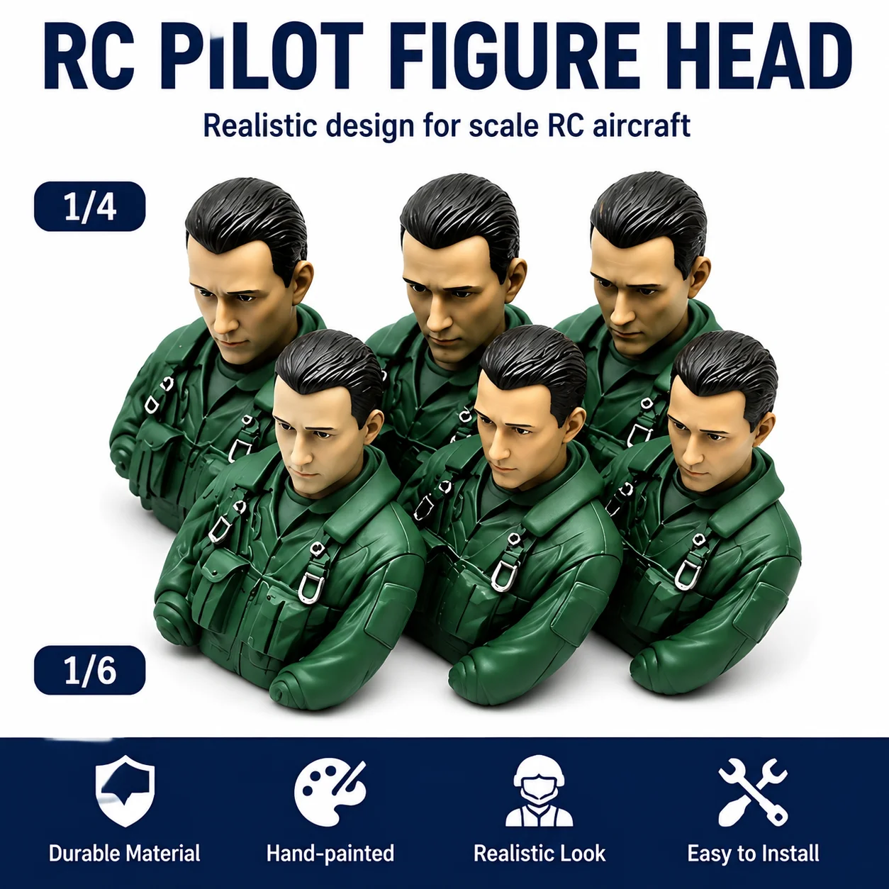 1/4 1/6 Scale Jet Pilot Figure - Rc Hobby Online recension och pris
