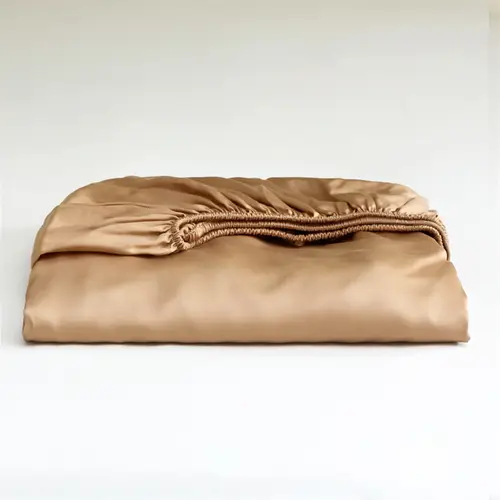 100% Mulberry Silk Fitted Bed Sheet with Elastic Bands 23 Momme Smooth Natural Silk Mattress Cover Single Double King Queen Bed - Image 10