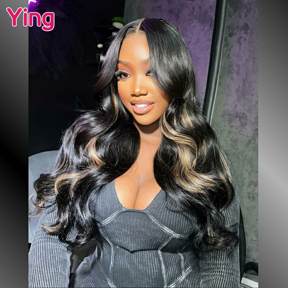 Body Wave Highlight Brown Coffee Colored 13x4 13x6 Lace Frontal Human Hair Wig PrePlucked With Baby Hair 6X4 Lace Closure Wigs