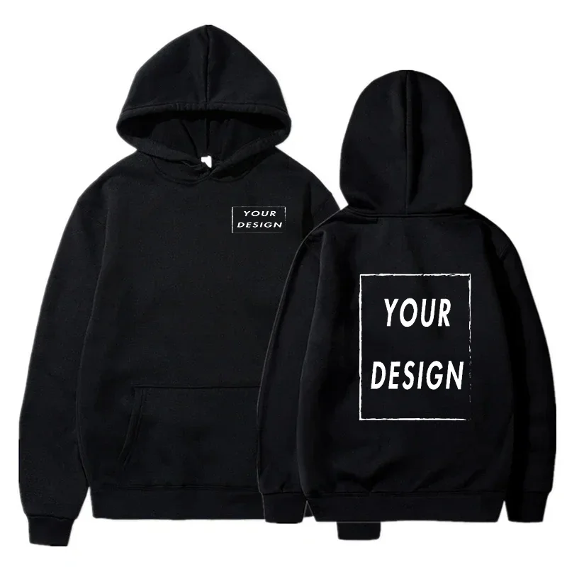 80% Polyester and 20% Cotton Hooded Pullover for Men and Women, Customized Team Loose Casual Wear with Fashionable Personality