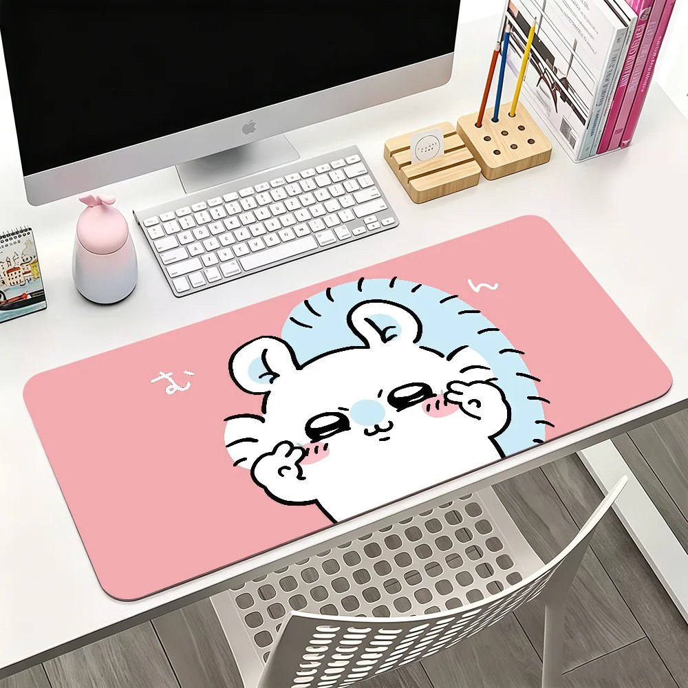Cartoon M-Momonga C-Chiikawa Mauspad für Büro, Gaming und Tastaturen, rutschfest, groß, wasserdicht
