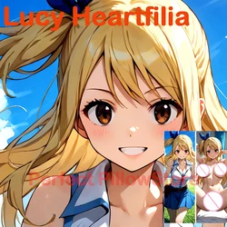 Dakimakura anime Lucy Heartfilia Double-sided Print Life-size body pillows cover Adult pillowcase