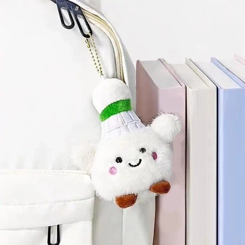  Plush Shuttlecock Keychain Soft Plush Decors For School Gym Travel Accessories