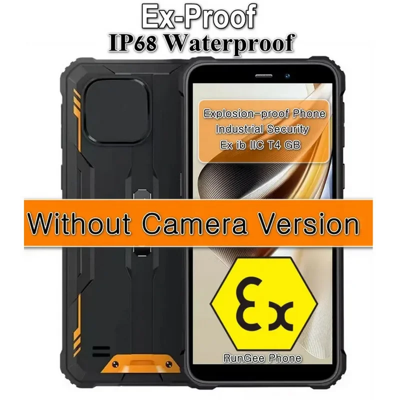 without Camera Phone Explosion proof RunGee C6 Rugged Smartphone 5.93" HD 4G/6G+128G/256G 6300 mAh Android 14 Octa Core