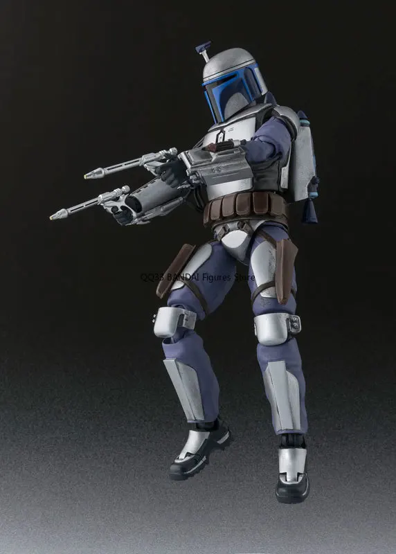 BANDAI Original S.H.Figuarts Star Wars Jango Fett Action Figures Anime Action Figure Desktop Ornaments Model