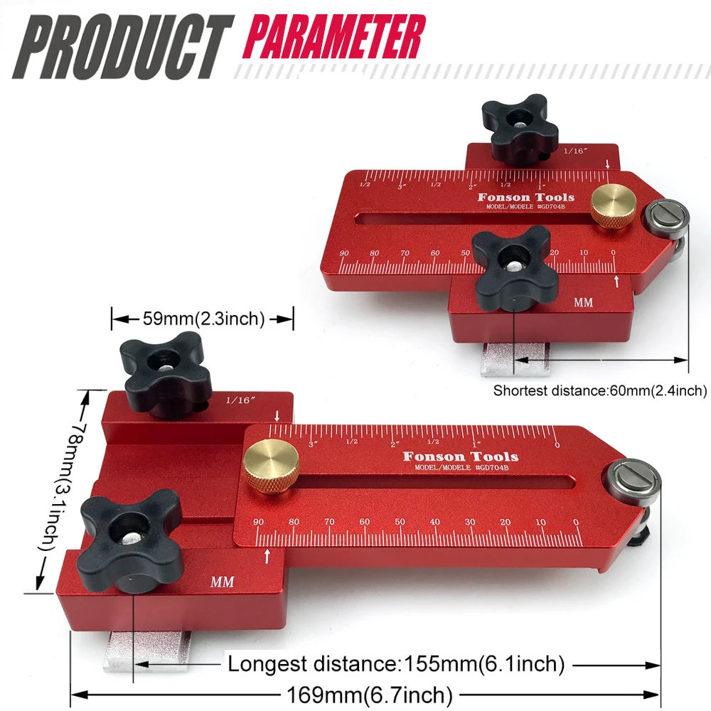 Extended Thin Rip Jig Table Saw Jig Guide for Repeat Narrow Strip Cuts Works with Table Saw Router Table Band Saw