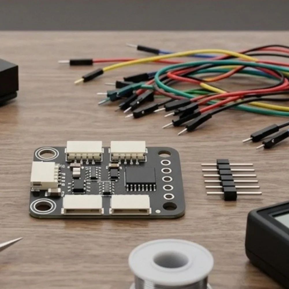 4 Channel I2C Multiplexer Module Based on PCA9546APW Chip for Expanding I2C Bus Connections on Microcontroller Projects