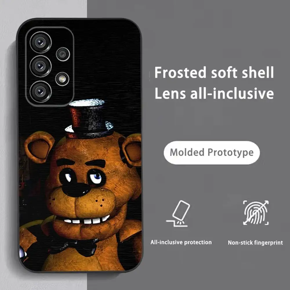 Five-Nights-At-Freddys F-Fnaf Phone Case For Samsung S25,S24,S21,S22,S23,S30,Ultra,S20,Plus,Fe,Lite,Note,10,9,5G Black Cover - Image 6