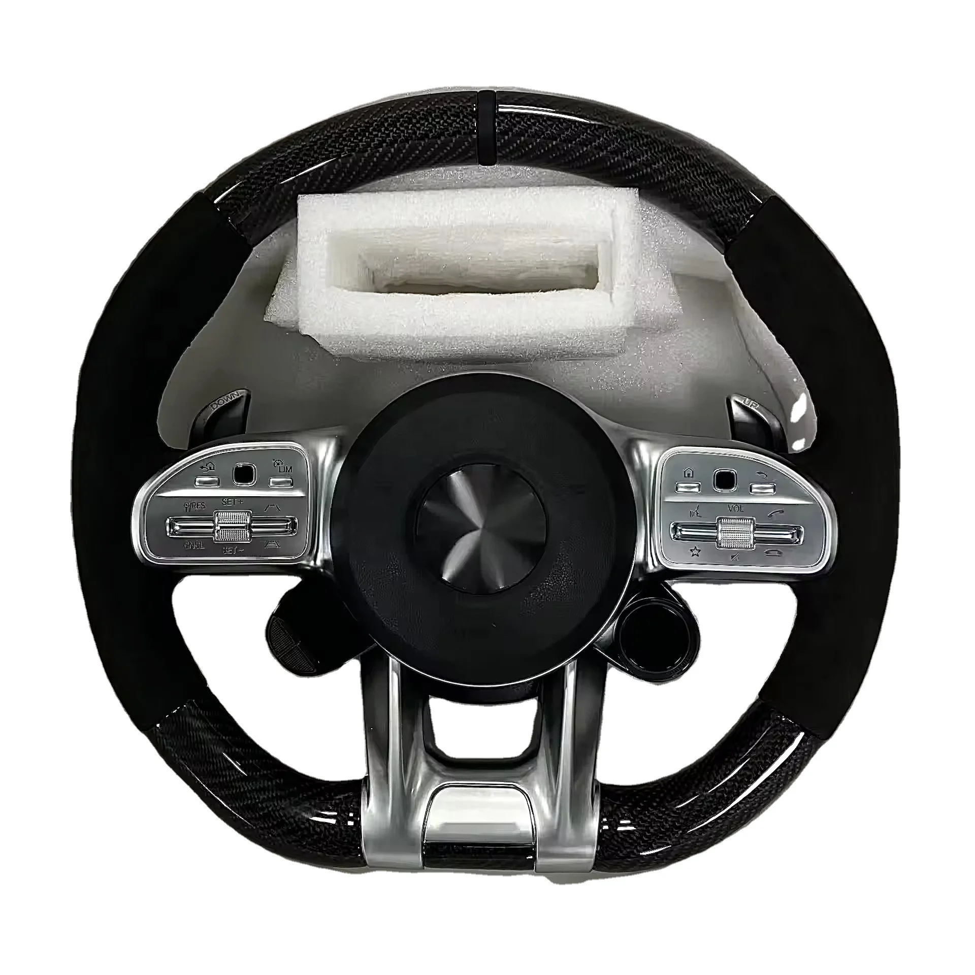 

For Mercedes Benz AMG Steering Wheel C CLASS W204 C63 W212 W218 W207 W172 S Carbon Fiber Steering Wheel