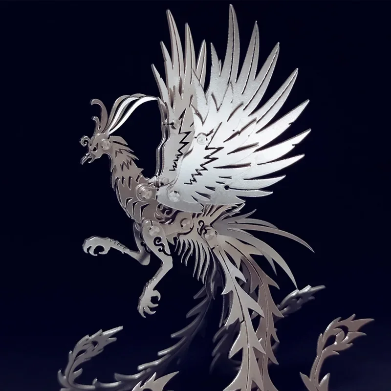 

Phoenix and Suzaku three-dimensional metal model, DIY mechanical assembly, adult hand-assembled puzzles, difficult toys