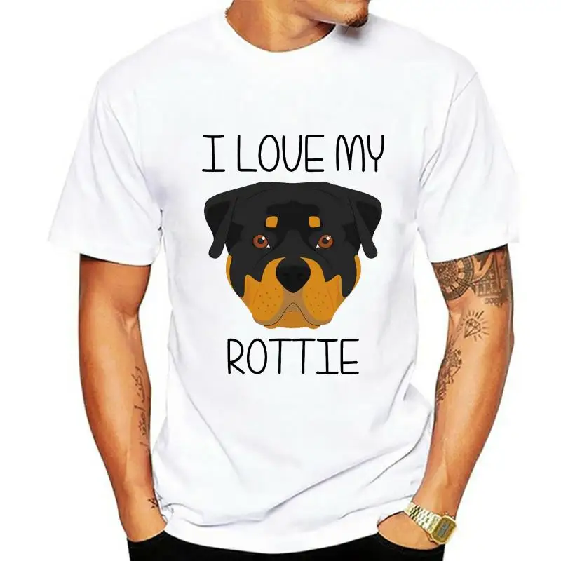 fashion mens t-shirt ROTTIE ROTTWEILER UNISEX KIDS ADULTS T. SHIRT XMAS GIFT PRESENT MAN T-SHIRT